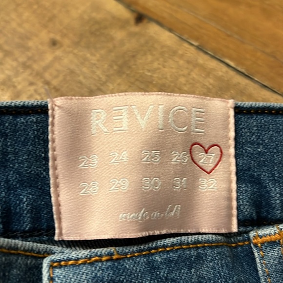 Revice Denim High Waist Distressed Jeans size 27 - Picture 3 of 6